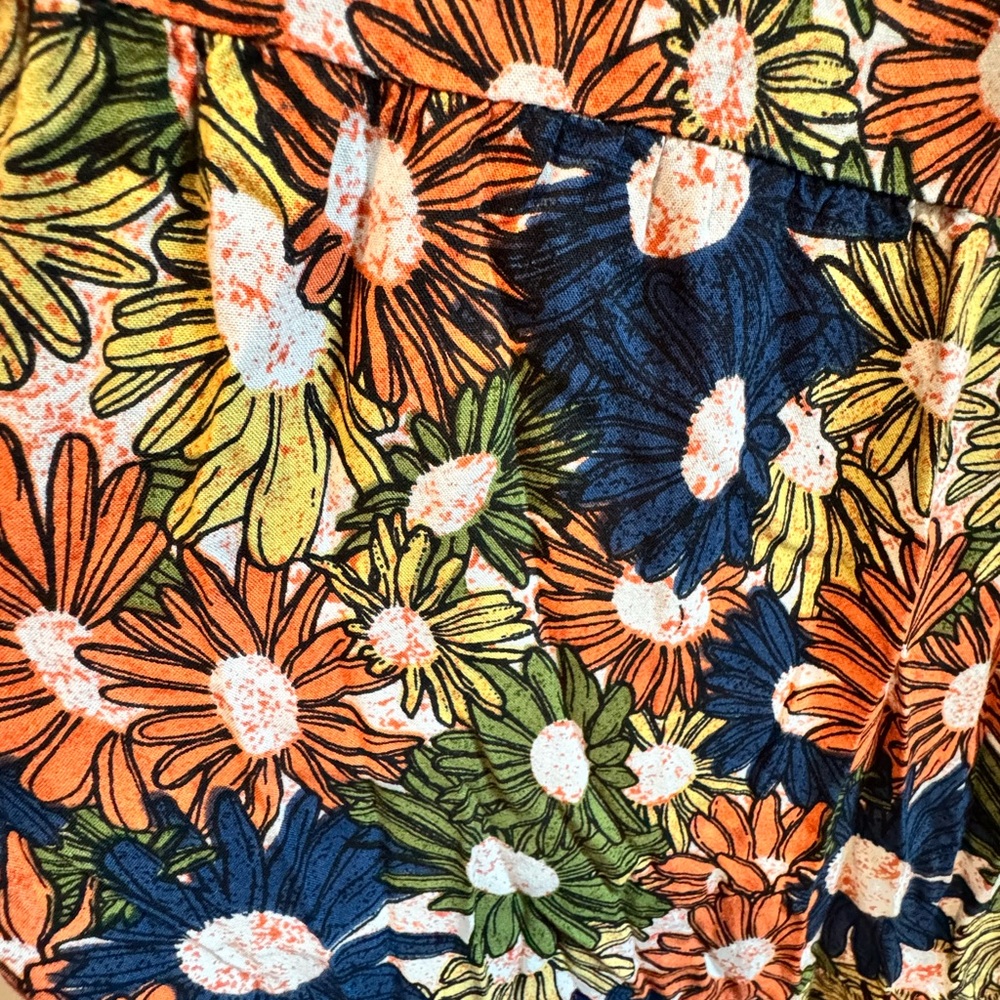 Sunflowers smocked maxi dress XS/S